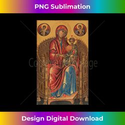 Madonna and Child on a Curved Throne - PNG Sublimation Digital Download
