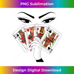 All Melanin Queens Playing Her Hand - Exclusive PNG Sublimation Download