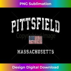 pittsfield massachusetts ma vintage american flag sports - vintage sublimation png download