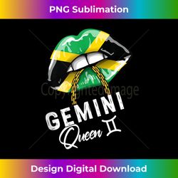 Jamaica Gemini Queen Zodiac Birthday Jamaican Womens Lips Tank Top - Exclusive Sublimation Digital File