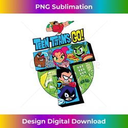 Teen Titans Go! Titan T Long Sleeve - PNG Transparent Sublimation Design