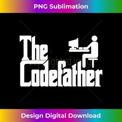 Programmer Coding Hacker Codefather Long Sleeve - PNG Transparent Digital Download File for Sublimation