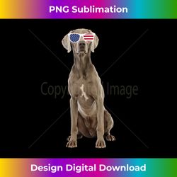 Weimaraner Wearing Sunglasses 4th Of July Dog Tank Top 3 - Instant Sublimation Digital Download