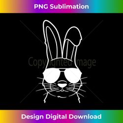 Cool Sunglass Bunny Easter Egg Bunny Gift Mens & Womens Tank Top - Unique Sublimation PNG Download