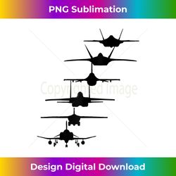 air force fighter jets f-4 f-111 f-15 f-16 f-22 f-35 tank top - high-resolution png sublimation file
