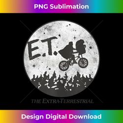 E.T. The Extra-Terrestrial Classic Flying Bike Poster Tank Top - Vintage Sublimation PNG Download