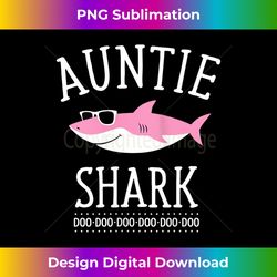 Womens Auntie Shark Tank Top - PNG Sublimation Digital Download