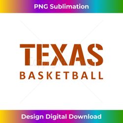 Texas Basketball Block Style 1 - PNG Transparent Sublimation File