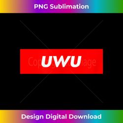 uwu red box 1 - vintage sublimation png download