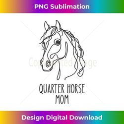 Line Art Best Horse Mom - Quarter Horse