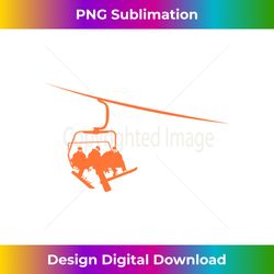 Snowboard Lift Boarding Relaxing in Lift Ski Winter Sport 2 - Exclusive Sublimation Digital File