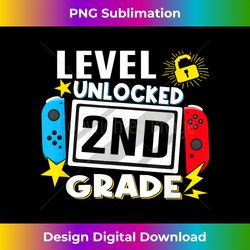First Day Of 2nd Grade Level Unlocked Game Back To School - Special Edition Sublimation PNG File