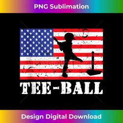 Distressed -Ball Player USA American Flag Vintage - Instant PNG Sublimation Download