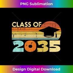 Class Of 2035 Retro First Last Day Grow With Me Graduation - Signature Sublimation PNG File