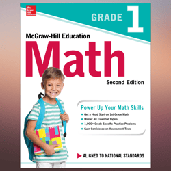 McGraw-Hill Education Math Grade 1, Second Edition 2nd Edition (kids)