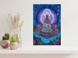 Mother of the World art Nicholas Roerich canvas wall art Religious paintings print Christian gift Living room decor