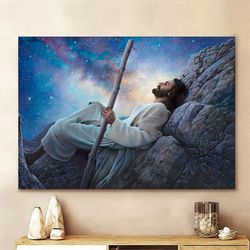 Worlds Without End Jesus Christ Wall Art Canvas Picture Jesus Home Decor God Canvas Prints Jesus Canvas Wall Art God Can