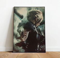 Final Fantasy Poster, Canvas Wall Art, Rolled Canvas Print, Canvas Wall Print, Game Poster