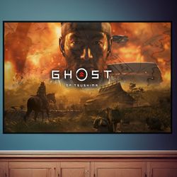 Ghost of Tsushima Poster, Canvas Wall Art, Rolled Canvas Print, Canvas Wall Print, Game Poster-2