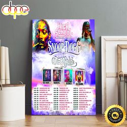 Snoop Dogg Vector Colorful Hip hop 90s Poster Canvas