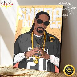 Snoop Doggy Dog Holding A Cigar Poster Canvas