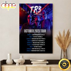 Blue Monsters Tour 2023 Music Poster Canvas