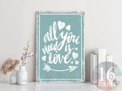All You Need Is Love, Love Sign, Thoughtful Gift, Thoughtful Decor, Wedding Gift, Peace And Love, Couple Goals, Love Is