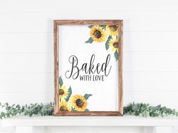 Baked With Love, Farmhouse Kitchen, Country Kitchen, Kitchen Quotes, Cute Kitchen Decor, Modern Farmhouse, Farmhouse Bak