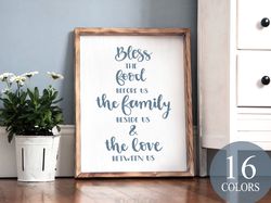 Bless The Food Before Us The Family Beside Us And The Love Between Us, Inspirational Sign, Home Decor, Inspirational Dec