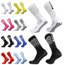 8 Pairs New Men Women Football Socks Honeycomb Graphics Breathable Sports Arrow Silicone Anti Slip Grip Soccer Socks