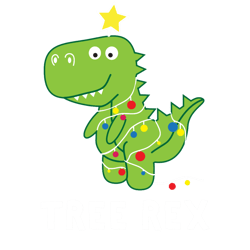 Funny Christmas Dinosaur Tree Rex