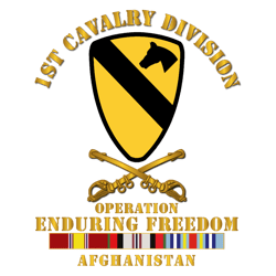 Army 1st Cavalry Division OEF w Cav Br SVC