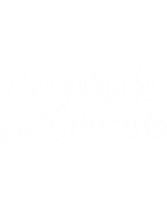 caffeinate and educate . teacher . unisex coffee . graphic t for teachers. cla