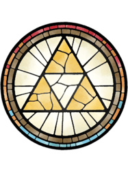 Triforce stained glass