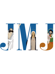 JMJ (Jesus Mary and Joseph)Holy Family Graphic Art