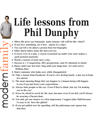 Life Lessons From Phil Dunphy Modern Family Films Sitcom Movie Cameron Tucker Alex Dunphy Gift Graph