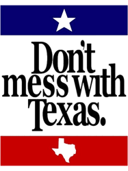 don_t mess with texas Fitted V-Neck