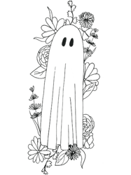 ghost in flowers