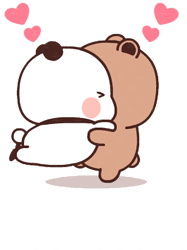 Panda And Brownie Bear Couple (1)