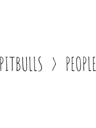 Pitbulls gt People