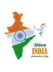 Happy Independence Day India 2021 India Map