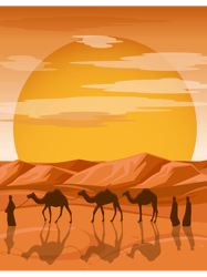 CAMEL IN THE DESERT