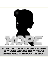 Hope is like the sun (Simple framed)