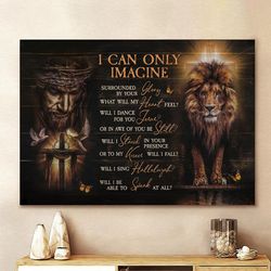 Jesus Lion of Judah I Can Only Imagine Canvas Wall Art Canvas Picture Jesus Home Decor God Canvas Prints Jesus Canvas Wa