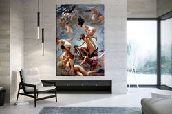 Luis Ricardo Falero Witches Sabbath canvas wall art Witches going Modern home decor Renaissance art Witches print Large
