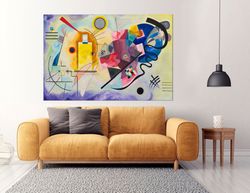 Wassily Kandinsky Abstract art print Kandinsky canvas wall art Kandinsky reproduction art Living room decor Abstract tre