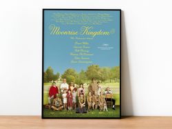 Moonrise Kingdom Poster, Canvas Wall Art, Rolled Canvas Print, Canvas Wall Print, Movie Poster-1