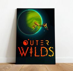 Outer Wilds Poster, Canvas Wall Art, Rolled Canvas Print, Canvas Wall Print, Game Poster-1