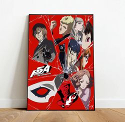 Persona 5 Poster, Canvas Wall Art, Rolled Canvas Print, Canvas Wall Print, Game Poster-1