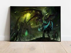 World of Warcraft Game Poster, Canvas Wall Art, Rolled Canvas Print, Canvas Wall Print, Game Poster-2